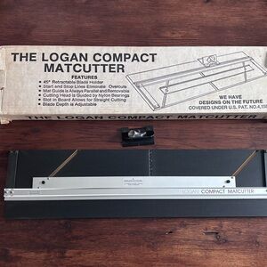 Logan Compact Mat Cutter Model 301 with 45 Degree Retractable Blade Holder